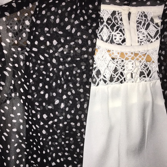 🐘 Sweet crochet lace top | sheer cape - Picture 4 of 6